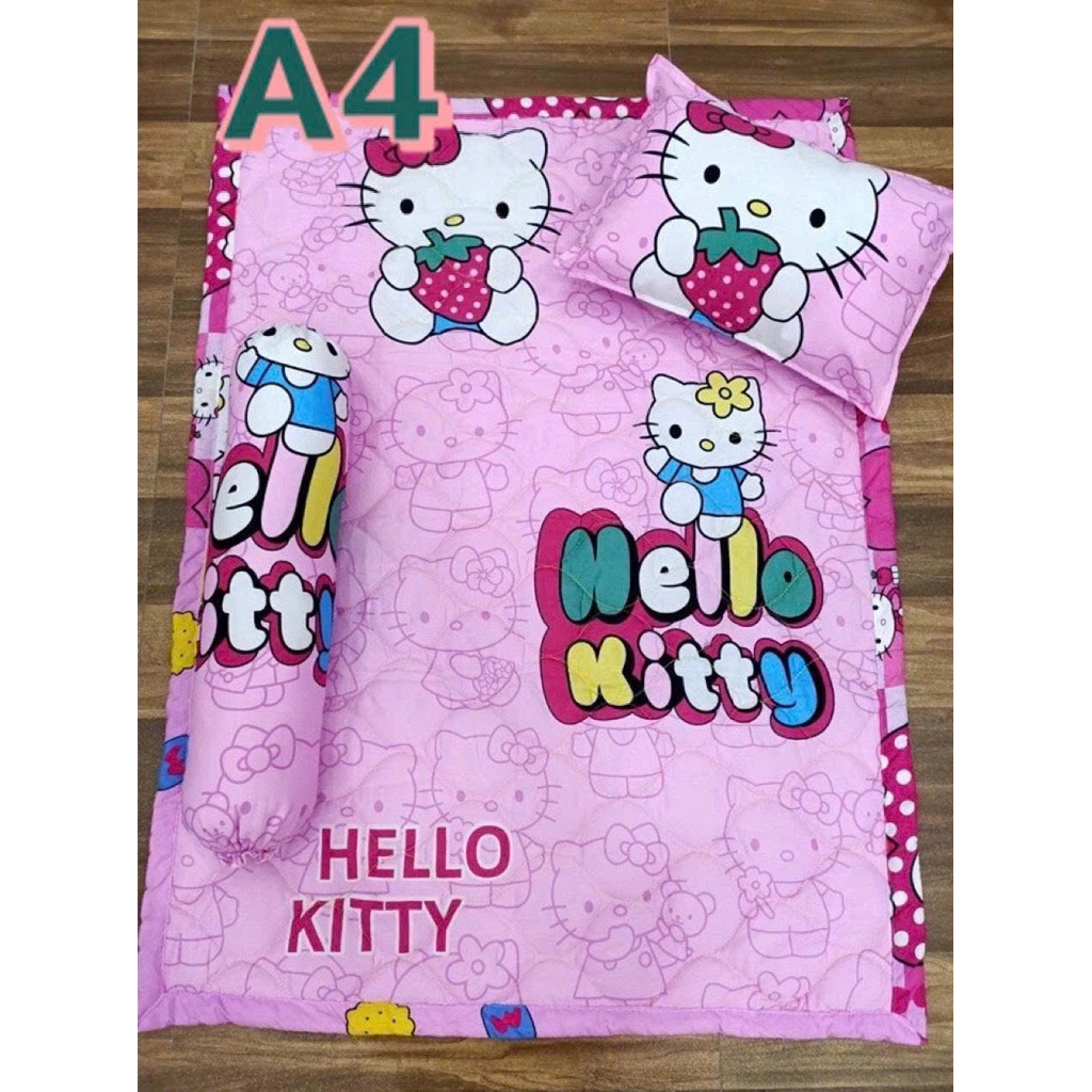 Set nệm gối cho trẻ mầm non 3 món