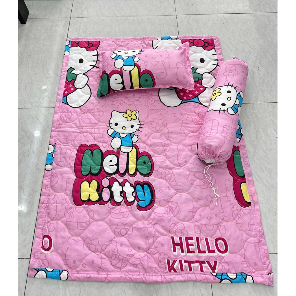 Set nệm gối cho trẻ mầm non 3 món
