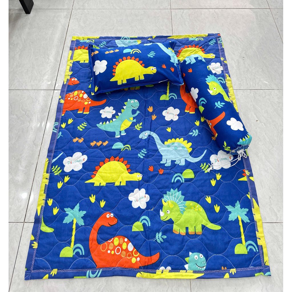 Set nệm gối cho trẻ mầm non 3 món
