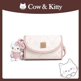 ( Mở Bán Kèm Móc Khóa ) Túi Đeo Chéo Đeo Vai Hello Kitty vs Cow Kitty size18 Đi chơi Đi tiệc sang trọng thời trang TX03