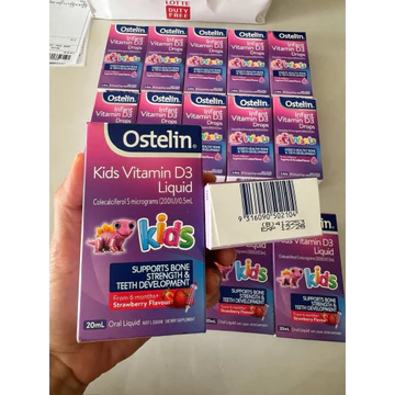 Ostelin Kids Vitamin D3 Liquid - vitamin D3 cho trẻ từ 6 tháng đến dưới 12 tuổi