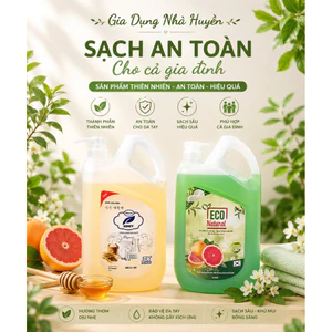 Nước rửa chén Honey Eco Natural⚡️FREESHIP⚡️sạch vết dầu mỡ ,an toàn da tay làm sạch chén bát