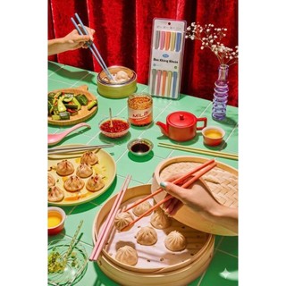 Bộ 5 đôi đũa kháng khuẩn cao cấp iKool Tân Lập Thành, vỉ 5 đôi đũa gia đình chống mốc an toàn