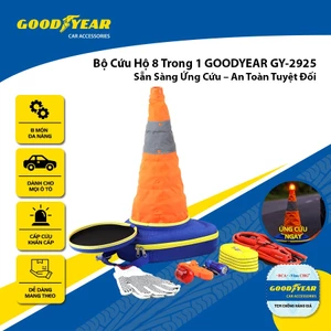 Bộ Cứu Hộ Khi Gặp Sự Cố Cho Xe Ô Tô Xe Hơi Xe Máy Xe Tải Đa Năng 8 Trong 1 GOODYEAR GY-2925 Phù Hợp Khi Đi Đường Dài