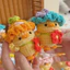 Móc Khoá Len Vịt Gà Đội Mũ Rộng Vành Tiểu Thư Đi Chợ Quà Tặng Handmade Dễ Thương