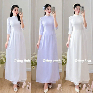 Áo Dài Trắng Học Sinh Nữ – Áo Dài Nữ Sinh Truyền Thống Thướt Tha, Thanh Lịch | Áo dài Phương Linh