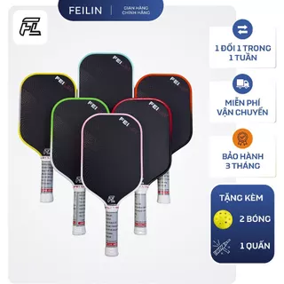 Vợt Pickleball FeiLin Gen 5 Chất Liệu Carbon Fiber Cao Cấp & Lõi PP Tổ Ong + EVA