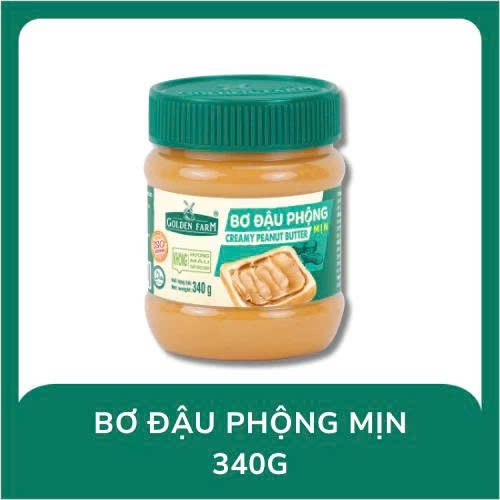BƠ ĐẬU PHỘNG GOLDEN FARM 170G - 340G THƠM NGON BÉO MỊN