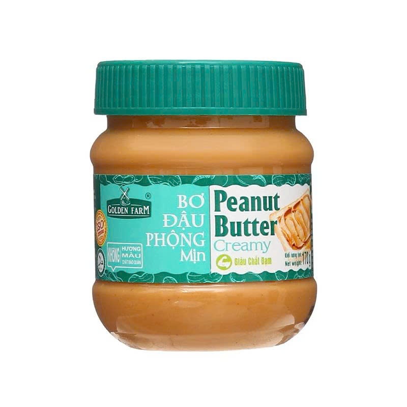 BƠ ĐẬU PHỘNG GOLDEN FARM 170G - 340G THƠM NGON BÉO MỊN