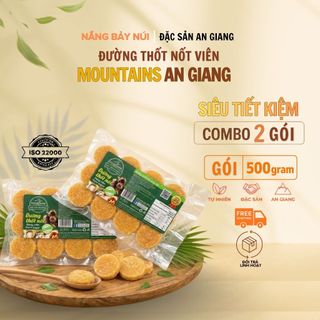 02 gói  Đường Thốt Nốt Viên Mountains An Giang 500g Chính Hãng