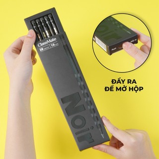 Hộp 10 Bút Chì 2B Định Vị NoiR CLASSMATE Gỗ Đen, Chì Đậm Mịn Không Dễ Gãy Dành Cho Bé Tập Viết, Luyện Chữ PC652