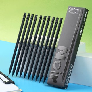 Hộp 10 Bút Chì 2B NoiR Classmate Gỗ Đen Cao Cấp Đậm Chuẩn 2B, Viết Không Cần Lực, Tô Trắc Nghiệm Không Tốn Sức