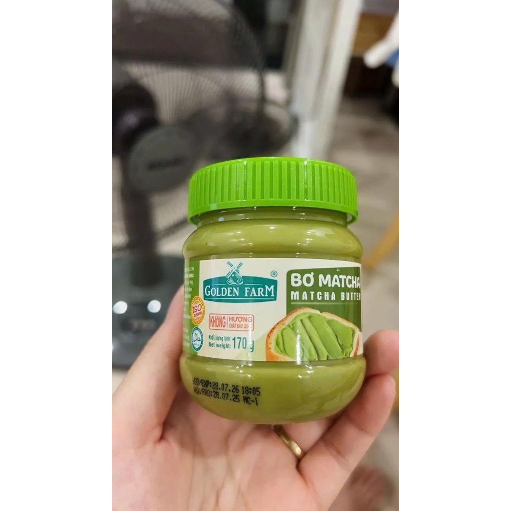 BƠ MATCHA GOLDEN FARM 170G THƠM NGỌT VỊ MATCHA