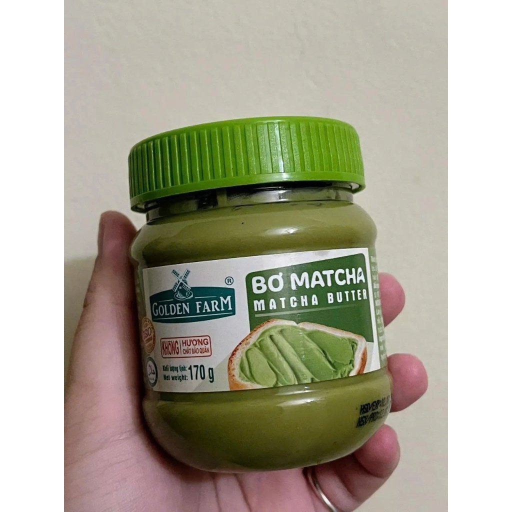 BƠ MATCHA GOLDEN FARM 170G THƠM NGỌT VỊ MATCHA
