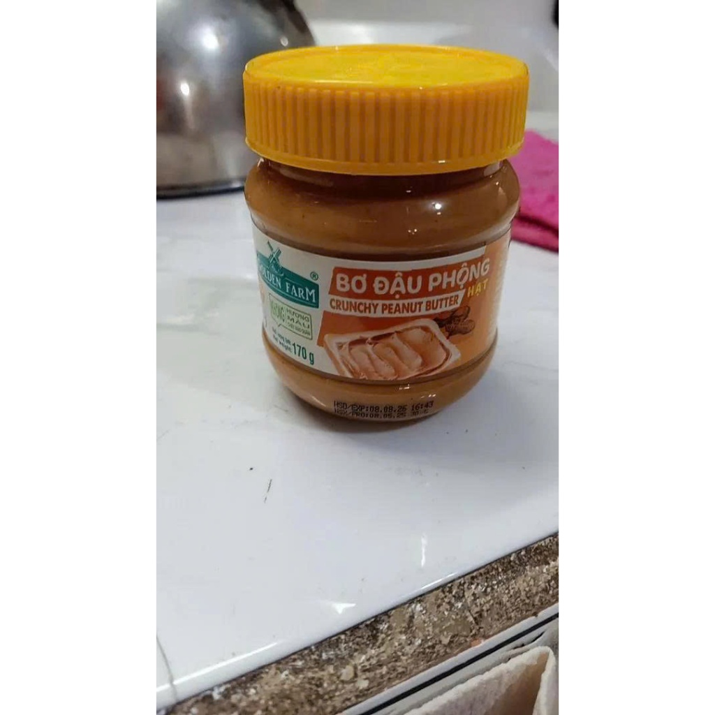BƠ ĐẬU PHỘNG HẠT GOLDEN FARM 170G - 340GR THƠM BÉO VỊ MẶN NGỌT HÀI HOÀ