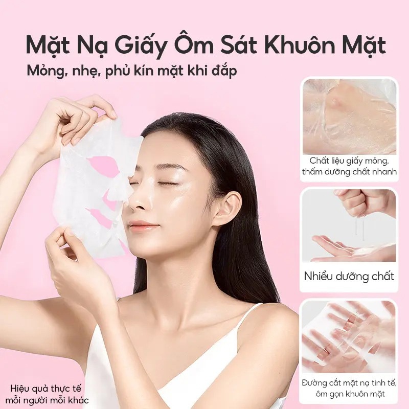 Hộp 10 Miếng Mặt Nạ B5 YUEJIIN - Dưỡng Ẩm Sâu Làm Dịu Da Hỗ Trợ Làm Sáng Da Cấp Nước Phục Hồi Da Khô Nhạy Cảm