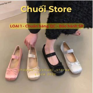 Giày bệt nữ da PU tổng hợp dệt vải đế cao su phong cách nữ tính dịu dàng màu sắc đa dạng dễ phối đồ