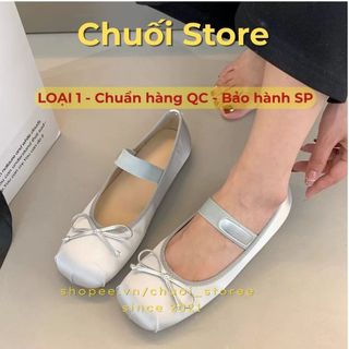 Giày bệt nữ da PU tổng hợp dệt vải đế cao su phong cách nữ tính dịu dàng màu sắc đa dạng dễ phối đồ