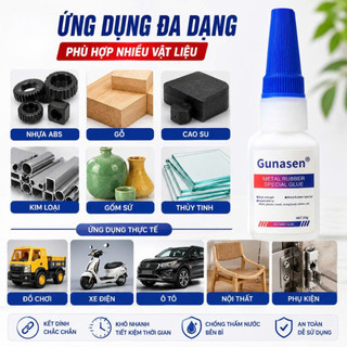 Keo Dán GUNASEN  Đa Năng, Dán Sắt, Kim Loại, Gỗ, Nhựa Bám Chắc Chắn Được Nâng Cao Nhanh Khô