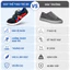 Giày thể thao bé gái UITA quai dán sọc 3 màu, giày cho bé trai thoáng khí tiện lợi đi học D3M