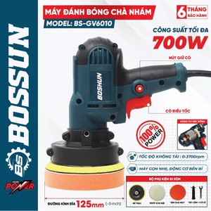 Máy Đánh Bóng Cầm Tay BS BOSSUN BS-GV6010, Tùy Chỉnh Tốc Độ - Công Suất 700W - Lưỡi 125mm
