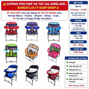 GHẾ SỐ XẾP GỌN CHO BÉ KHUNG SẮT CỨNG CÁP DỄ LẮP ĐẶT