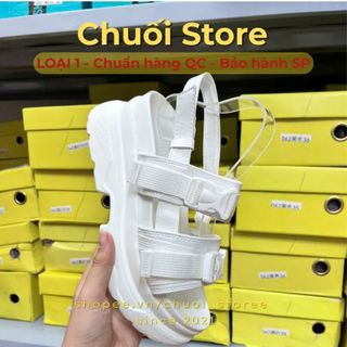 Dép quai hậu nữ da PU tổng hợp dệt vải đế cao su đáng yêu nhẹ nhàng êm chân thoải mái