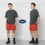 Tawii. Áo Thun Trơn Cổ Tròn Nam Nữ Cotton Oversize T-Shirt 250gsm áo phông nam