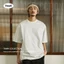 Tawii. Áo Thun Trơn Cổ Tròn Nam Nữ Cotton Oversize T-Shirt 250gsm áo phông nam