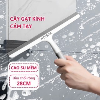 Cây Gạt Nước Lau Kính Cầm Tay , Gạt Chùi Kính Cầm Tay Nhỏ Gọn Vệ Sinh, Cao Su Đầu Gạt Rộng
