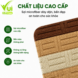 Thảm Lau Chân Kẻ Sọc Nhà Bếp SiêuThấm Nước GD177 - Thảm Lau Nhà Bếp, Phòng Tắm Đế Chống Trượt