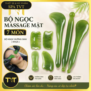 BỘ NGỌC 7 MÓN MASSAGE MẶT | DỤNG CỤ MASSAGE THƯ GIÃN, CHĂM SÓC DA, CHẤT LIỆU NHỰA
