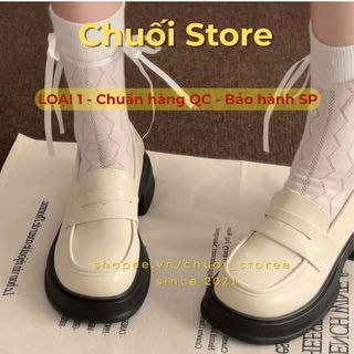 Giày Oxford nữ da PU tổng hợp dệt vải đế cao su nhẹ nhàng dễ thương đáng yêu êm ái