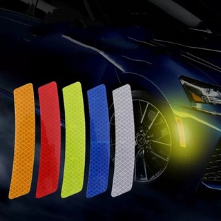 2 Miếng Dán Xe Hơi Phản Quang Xước Dấu Hiệu Đèn Pha Cản Miếng Dán Chống Thấm Nước Decal