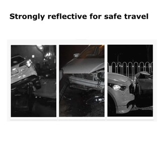 2 Miếng Dán Xe Hơi Phản Quang Xước Dấu Hiệu Đèn Pha Cản Miếng Dán Chống Thấm Nước Decal
