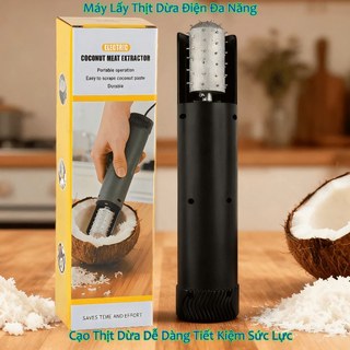 Máy Lấy Thịt Dừa Điện Đa Năng | Cạo Thịt Dừa Dễ Dàng Tiết Kiệm Sức Lực
