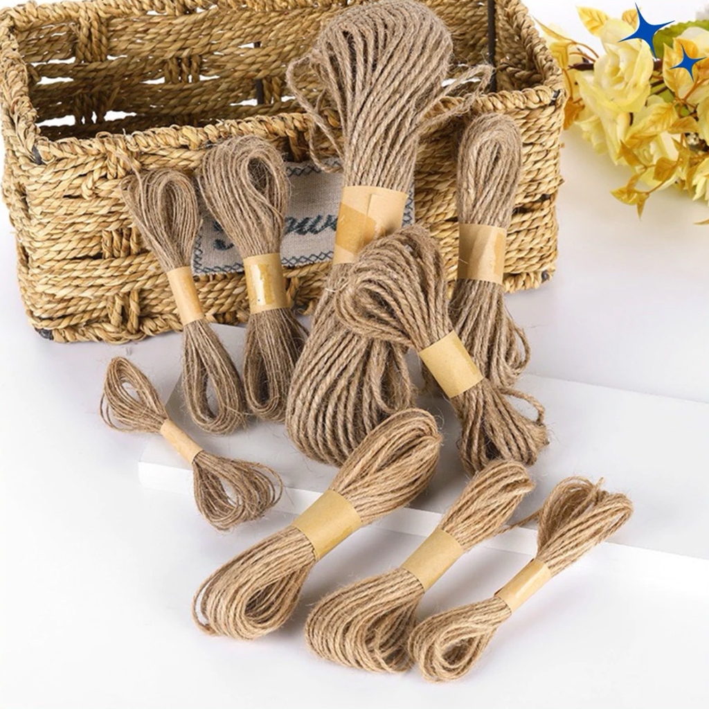 Dây Thừng Trang Trí Sợi 2mm - Dây Đay Thừng Gai Handmade Decor Nhà Cửa, Gói Quà, Bó Hoa Vintage