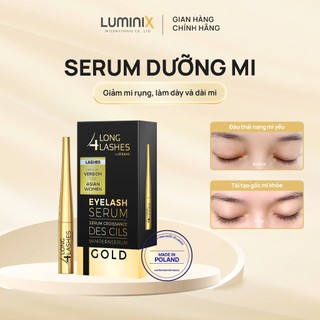 Serum Dưỡng Mi LONG4LASHES Gold 4ml, Serum Tái Tạo Phục Hồi Nang Mi, Hỗ Trợ Giảm Thâm Mắt