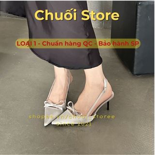 Giày cao gót nữ cao gót da PU tổng hợp dệt vải đế cao su nữ tính dịu dàng thanh lịch nhẹ nhàng