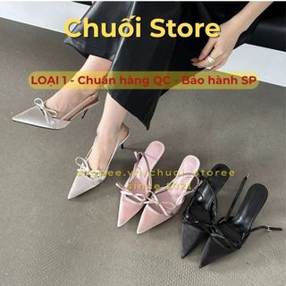 Giày cao gót nữ cao gót da PU tổng hợp dệt vải đế cao su nữ tính dịu dàng thanh lịch nhẹ nhàng