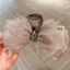ẹp tóc càng cua cao cấp NV10 nơ voan kính organza xếp lớp đính cụm pha lê lấp lánh sang trọng kiểu dáng tiểu thư