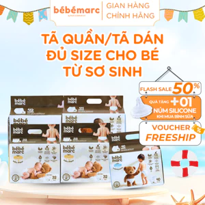 Tã Quần/Dán Dành Cho Bé Từ Sơ Sinh bébémarc - Siêu Mềm, Mỏng Nhẹ - Nhiều Loại, Nhiều Size