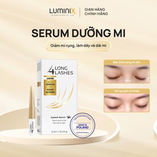 Serum Dưỡng Mi LONG4LASHES White 3ml, Serum Giảm Rụng Mi, Làm Dày, Dài Mi Xuất Xứ Ba Lan