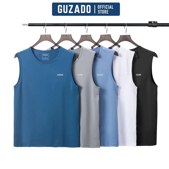 Áo Ba Lỗ Nam GUZADO Chất Coolmax Siêu Mát, Nhẹ Thoáng Khí, Vận Động Thể Thao Linh Hoạt GTT01-GATT25S001