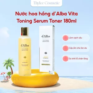 Nước Hoa Hồng Toner d'Alba Cải Thiện Lỗ Chân Lông, Dưỡng Ẩm Vita Toning Serum Toner 180ml-ThyLeeCosmetics