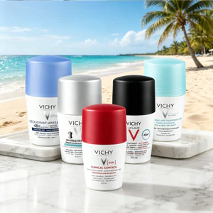 Lăn Khử Mùi Vichy 50ml/Giảm Mồ Hôi Khử Mùi Hiệu Quả/Dịu Nhẹ Cho Da Nhạy Cảm Không Cồn