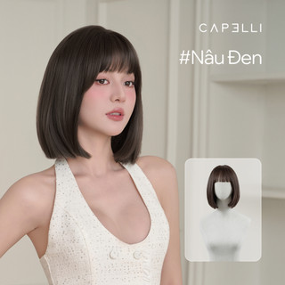 Tóc Giả Nguyên Đầu CAPELLI Bob Ngắn Mái Thưa Michiko Wig