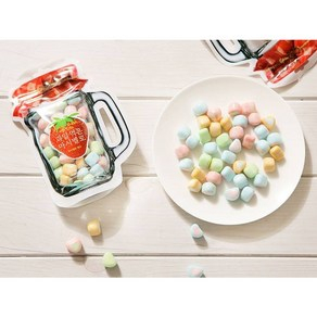 Kẹo Marshmallow Thả Đá Giòn Nhân Mứt Trái Cây Hàn Quốc 70G - Vị Ngọt Chua, Túi Zipper Tiện Lợi [DA15]