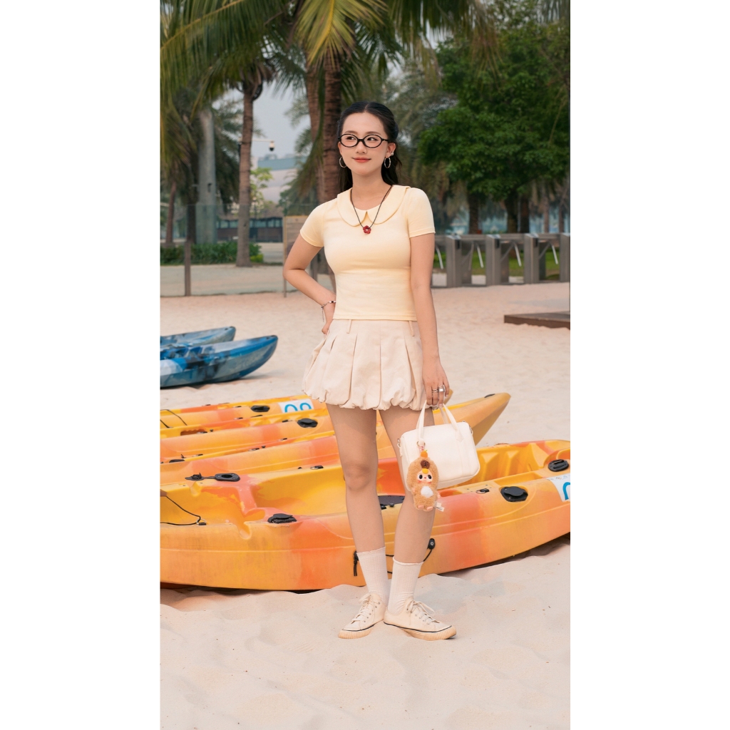 Áo Thun Cổ Sen CASUAL DAY Tay Ngắn Dáng Ôm,Vải Cotton Lạnh Mềm Mịn Co Giãn 4 chiều, Thoáng Mát - S6