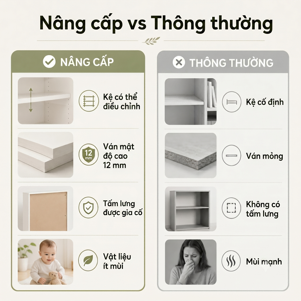 ALOVE Kệ để đồ để bàn có thể điều chỉnh nhiều tầng thiết kế tối giản ván dày chắc chắn | BigBuy360 - bigbuy360.vn